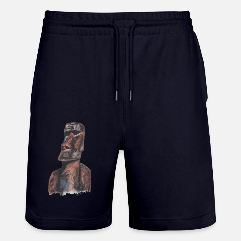 MOAI - Short de jogging bio TRAINER Stanley/Stella unisexe - marine foncé