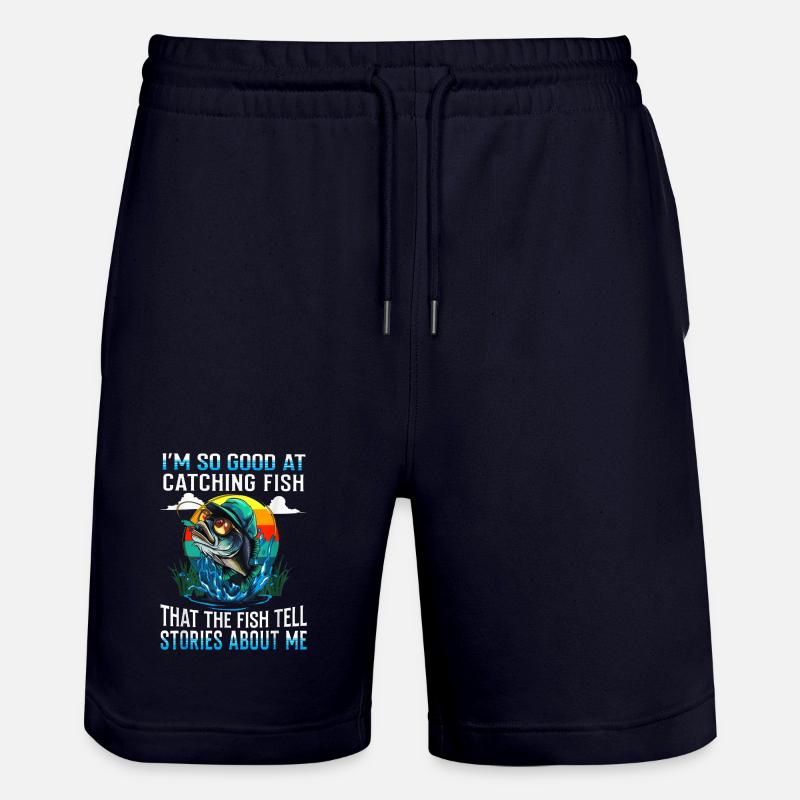 Attraper des histoires de poisson Tee - Short de jogging bio TRAINER Stanley/Stella unisexe - marine foncé