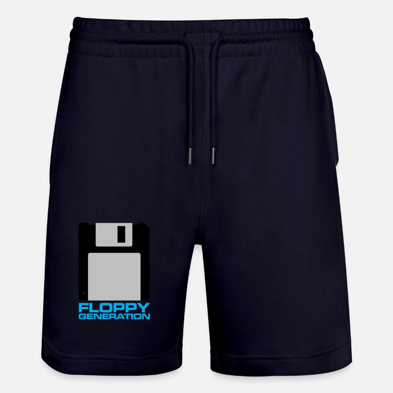 Disquette Génération 3.5 - Short de jogging bio TRAINER Stanley/Stella unisexe - marine foncé