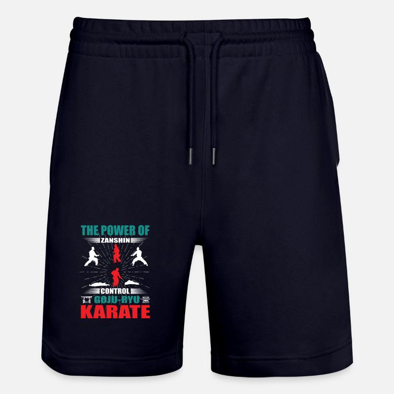Goju-Ryu Karaté Zanshin Design - Short de jogging bio TRAINER Stanley/Stella unisexe - marine foncé