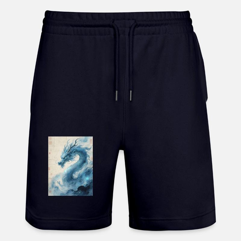 Der Erste Wind: Blauer Drache – Wiederbelebung - Stanley/Stella Unisex Bio Joggingshorts Trainer  - Dark navy