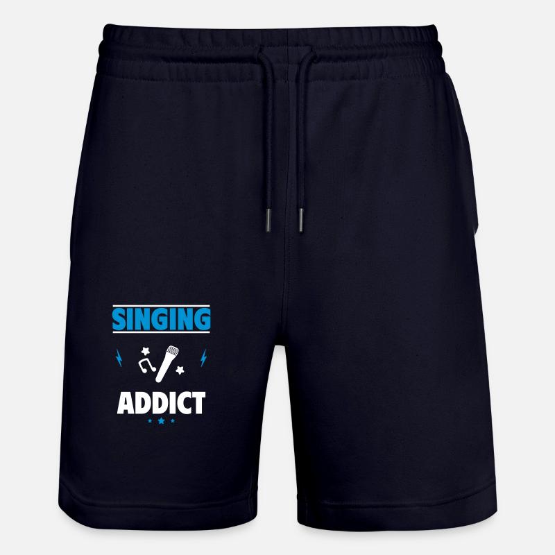 Accro au chant - Short de jogging bio TRAINER Stanley/Stella unisexe - marine foncé