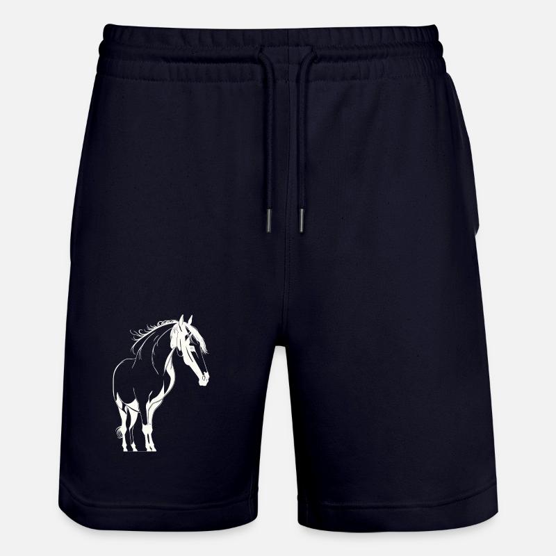 Cheval majestueux - Short de jogging bio TRAINER Stanley/Stella unisexe - marine foncé