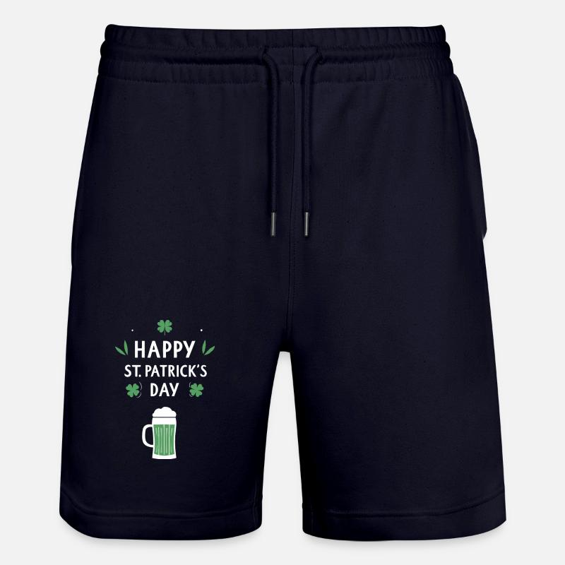 Saint-Patrick Bière et Trèfles - Short de jogging bio TRAINER Stanley/Stella unisexe - marine foncé