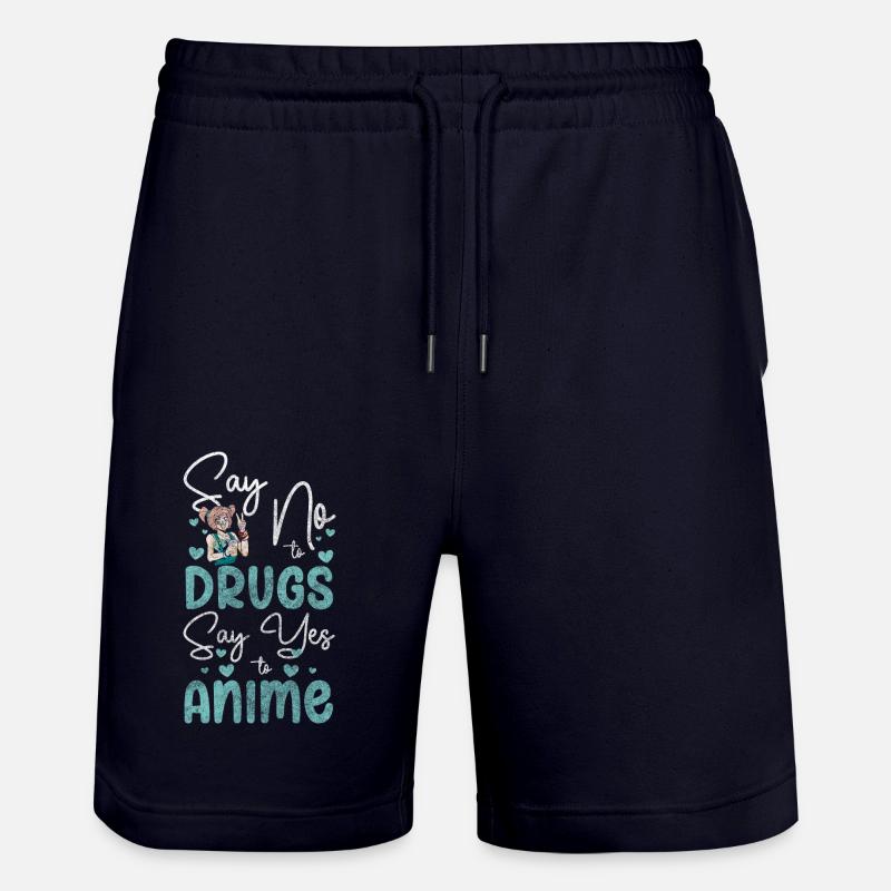 Bande dessinée animée Senpai Waifu - Short de jogging bio TRAINER Stanley/Stella unisexe - marine foncé
