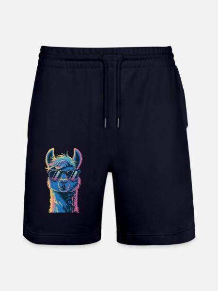 Alpaka Llama - Stanley/Stella Unisex Bio Joggingshorts Trainer - Dark navy