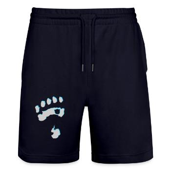 Eisbär 8 - Stanley/Stella Unisex Bio Joggingshorts Trainer  - Dark navy - Vorne - Nik (191cm) & Marisol (170cm)