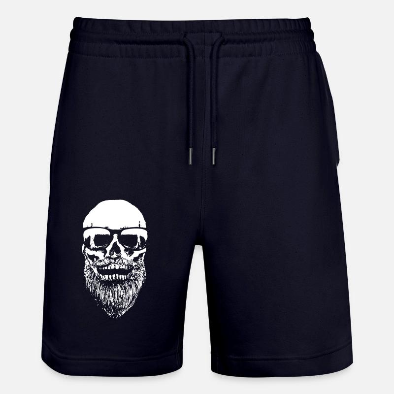Bart Skull Hipster - Stanley/Stella Unisex Bio Joggingshorts Trainer - Dark navy