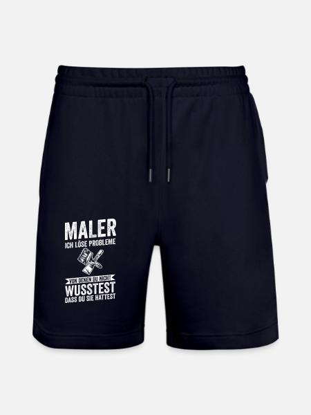 Master Painter Journeyman Painter - Stanley/Stella Trainer Unisex Organic Jogging Shorts - dark navy