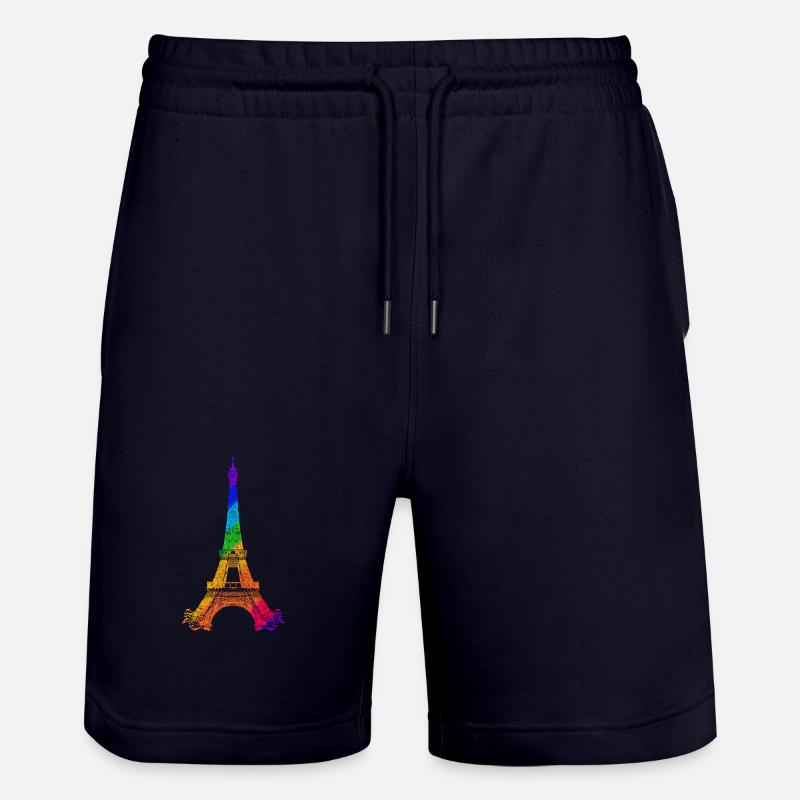 Eiffel Tower - Short de jogging bio TRAINER Stanley/Stella unisexe - marine foncé
