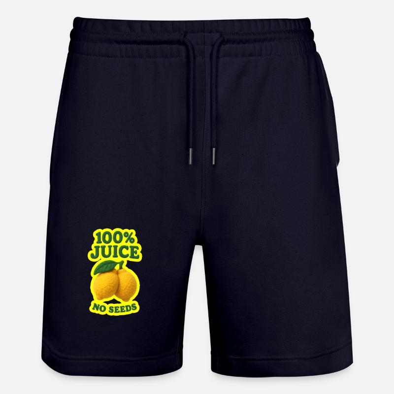 100 % Jus SANS GRAINES - Short de jogging bio TRAINER Stanley/Stella unisexe - marine foncé
