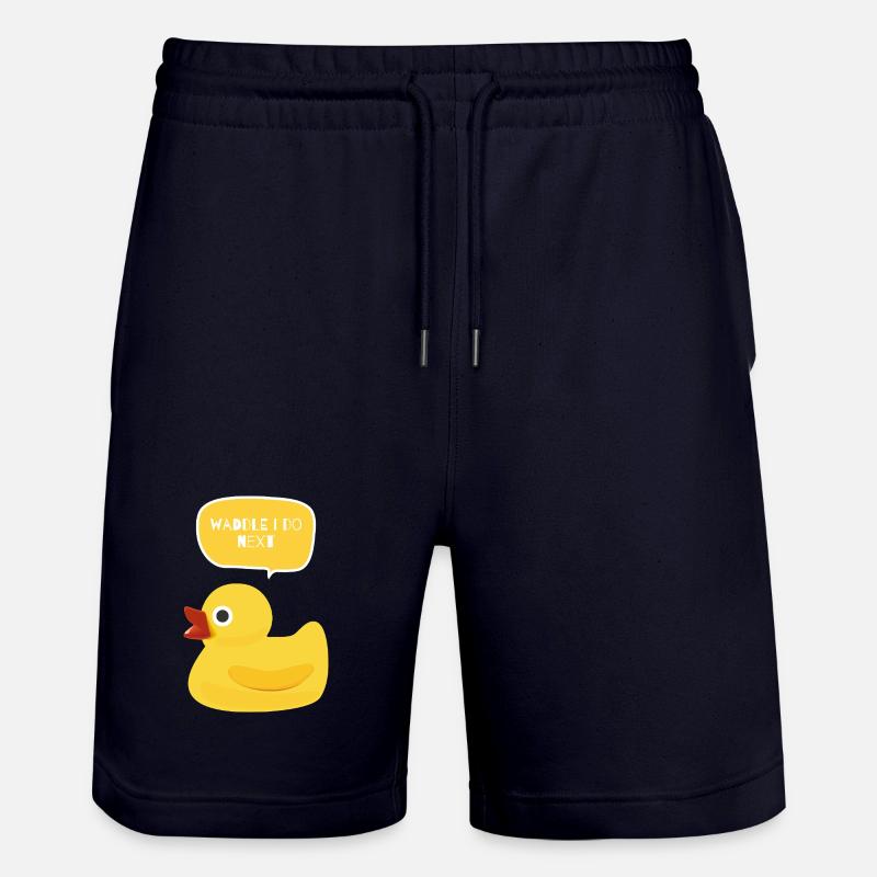 Waddle I Do Next Duck Design - Short de jogging bio TRAINER Stanley/Stella unisexe - marine foncé