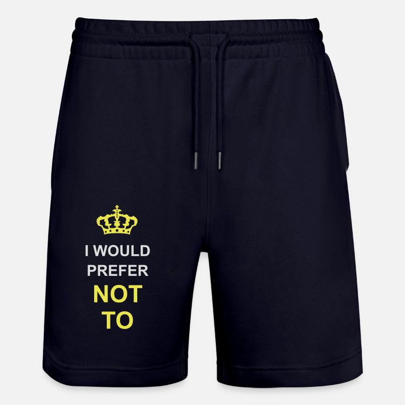 Je préfère ne pas - Short de jogging bio TRAINER Stanley/Stella unisexe - marine foncé