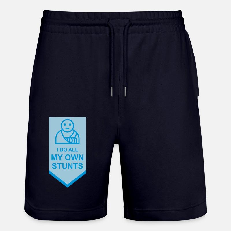 Toutes mes propres cascades - Short de jogging bio TRAINER Stanley/Stella unisexe - marine foncé