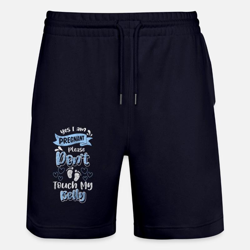 Enceinte, Accouchement, Progéniture - Short de jogging bio TRAINER Stanley/Stella unisexe - marine foncé