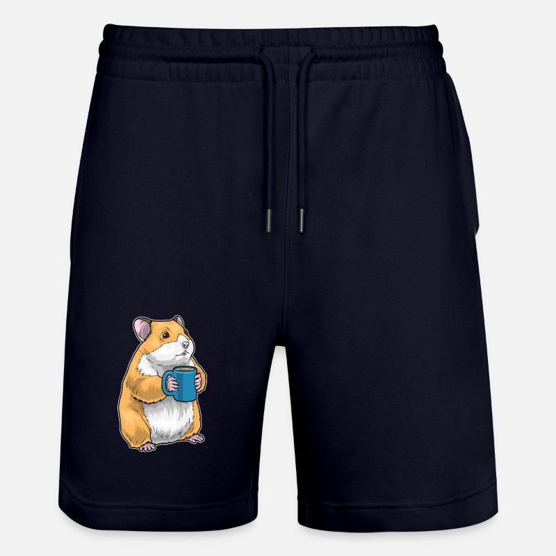 Tasse de café pour hamster - Short de jogging bio TRAINER Stanley/Stella unisexe - marine foncé