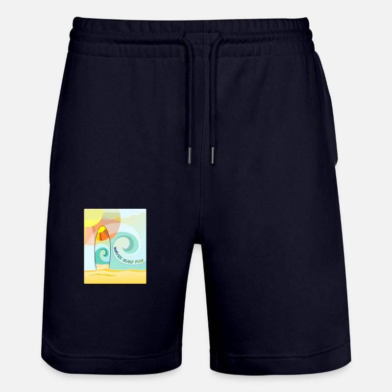 Planche de surf Waves - Short de jogging bio TRAINER Stanley/Stella unisexe - marine foncé