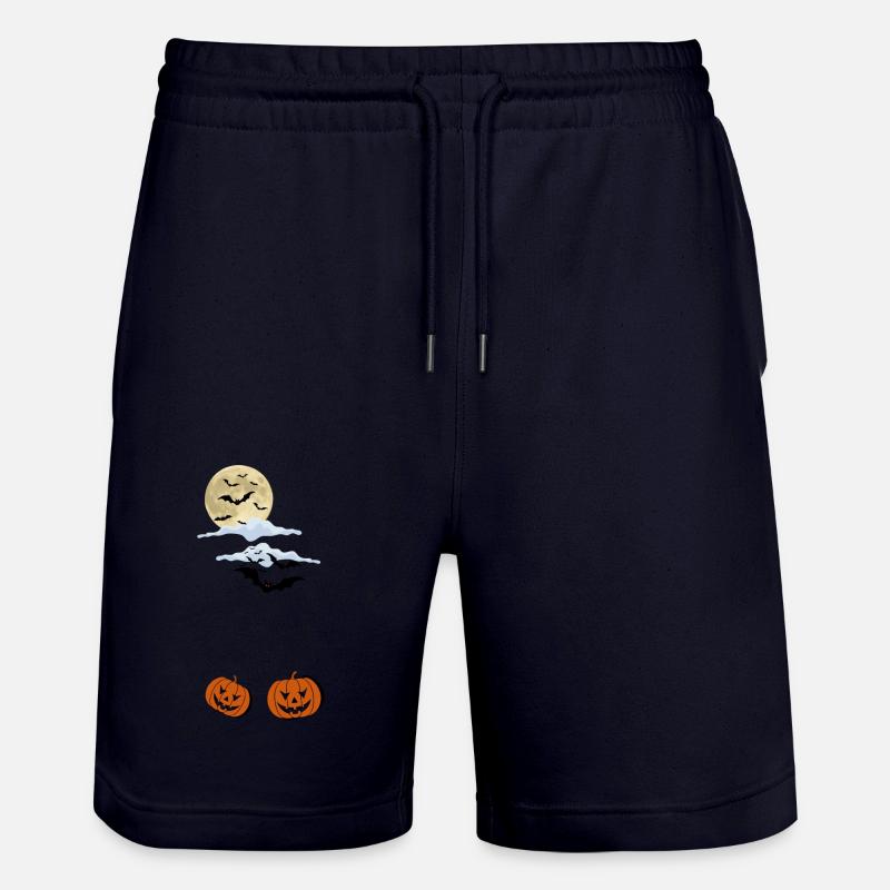 The night before Halloween - Stanley/Stella Trainer Unisex Organic Jogging Shorts - dark navy