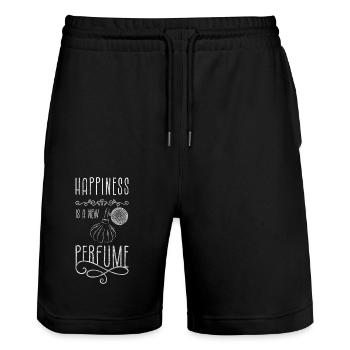 Parfum Luxe Lover Corps Unique - Short de jogging bio TRAINER Stanley/Stella unisexe - noir - Devant - Nik (191cm) & Marisol (170cm)