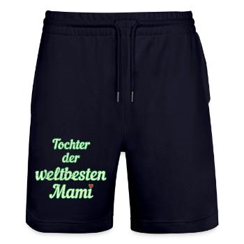 Weltbeste Mami - Stanley/Stella Unisex Bio Joggingshorts Trainer  - Dark navy - Vorne - Nik (191cm) & Marisol (170cm)