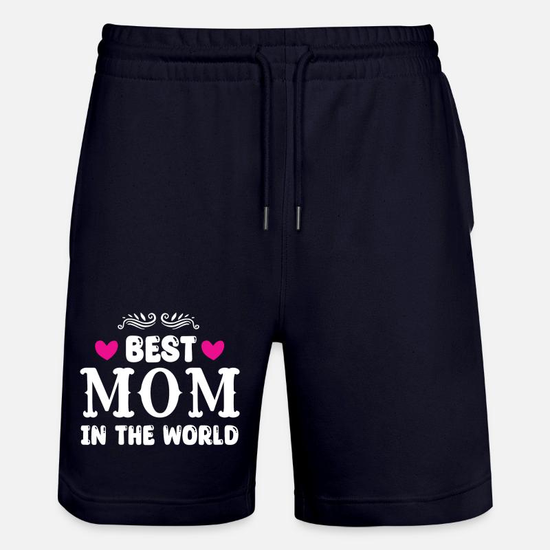 Meilleure maman du monde - Short de jogging bio TRAINER Stanley/Stella unisexe - marine foncé