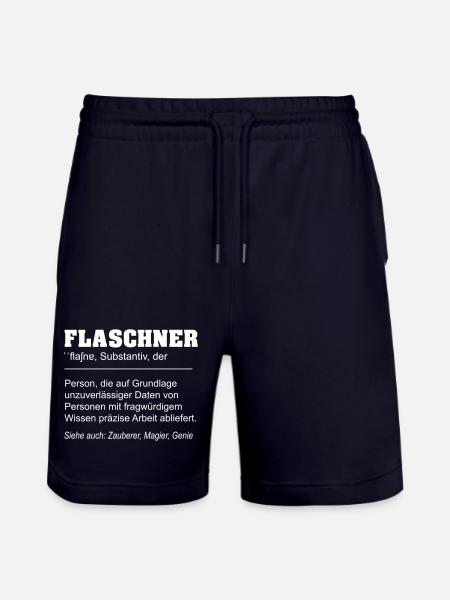 Flaschner lustige Definition - Stanley/Stella Unisex Bio Joggingshorts Trainer - Dark navy