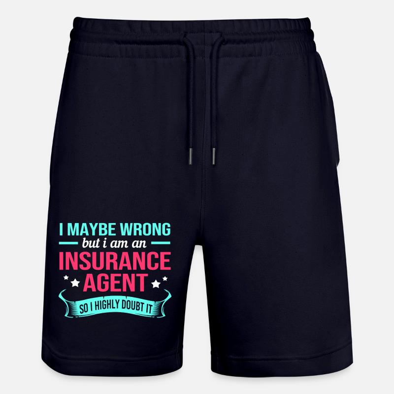 Versicherung Versicherungsagent Vermögen - Stanley/Stella Unisex Bio Joggingshorts Trainer  - Dark navy