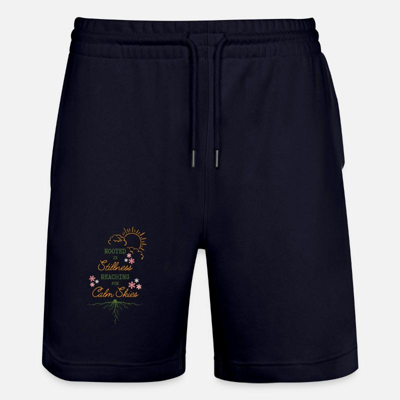 Ancrés dans le calme Ciel calme - Short de jogging bio TRAINER Stanley/Stella unisexe - marine foncé