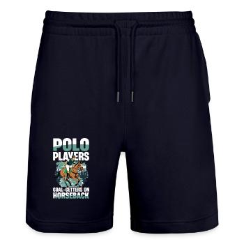  Polo Spieler Zielstrebige Helden Auf Dem - Stanley/Stella Unisex Bio Joggingshorts Trainer  - Dark navy - Vorne - Nik (191cm) & Marisol (170cm)