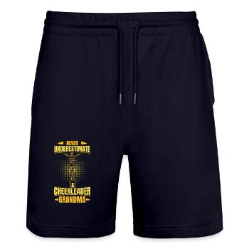 Cheerleader Großmutter - Stanley/Stella Unisex Bio Joggingshorts Trainer  - Dark navy - Vorne - Nik (191cm) & Marisol (170cm)