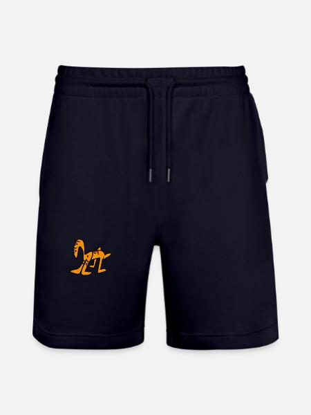 getigerte Katze,Cat,Comic - Stanley/Stella Unisex Bio Joggingshorts Trainer  - Dark navy