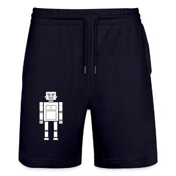 Mister Roboto le robot - Short de jogging bio TRAINER Stanley/Stella unisexe - marine foncé - Devant - Nik (191cm) & Marisol (170cm)