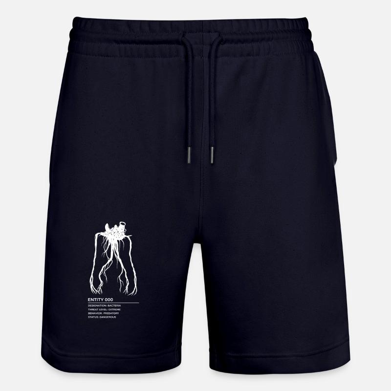 Backrooms Entity 0 white - Stanley/Stella Trainer Unisex Organic Jogging Shorts - dark navy