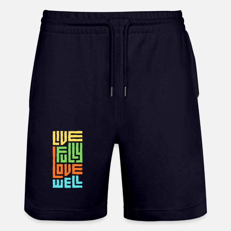 Vis pleinement Aime Bien. - Short de jogging bio TRAINER Stanley/Stella unisexe - marine foncé