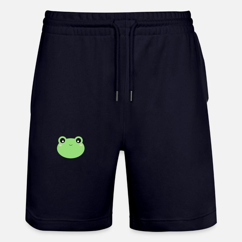 Grenouille Kawaii - Short de jogging bio TRAINER Stanley/Stella unisexe - marine foncé