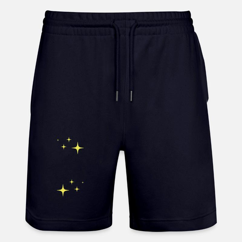 Funkeln Glitzer Sterne - Stanley/Stella Unisex Bio Joggingshorts Trainer - Dark navy