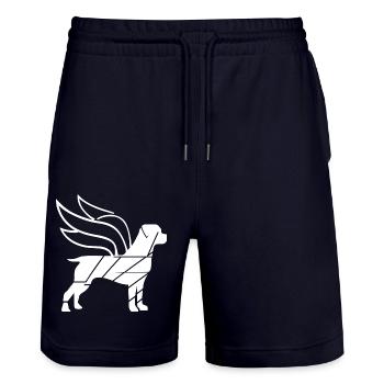 Rottweiler Ange avec Ailes Silhouette - Short de jogging bio TRAINER Stanley/Stella unisexe - marine foncé - Devant - Nik (191cm) & Marisol (170cm)