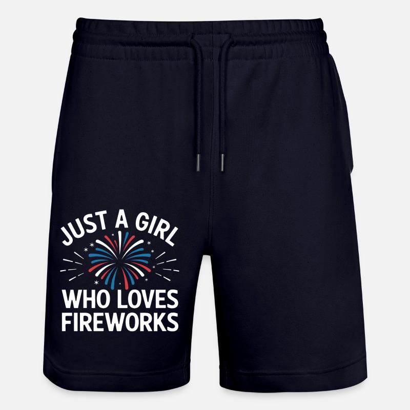 Pyrotechnie Feux d’artifice Pyrotechnie - Short de jogging bio TRAINER Stanley/Stella unisexe - marine foncé