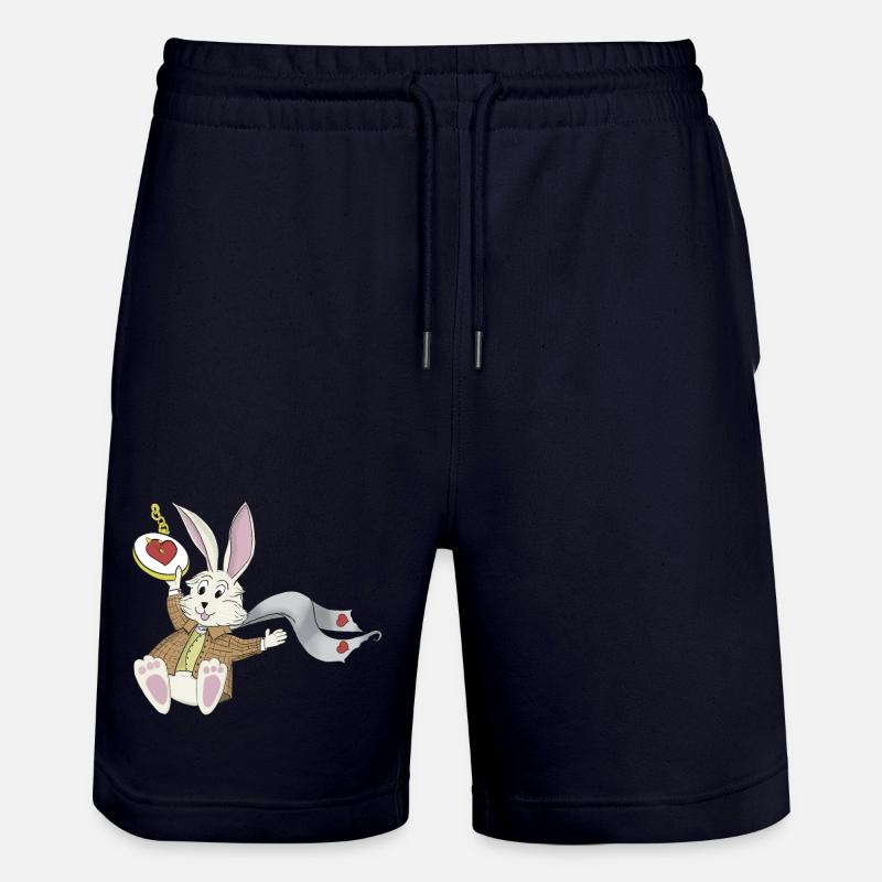 Lapin blanc - Short de jogging bio TRAINER Stanley/Stella unisexe - marine foncé