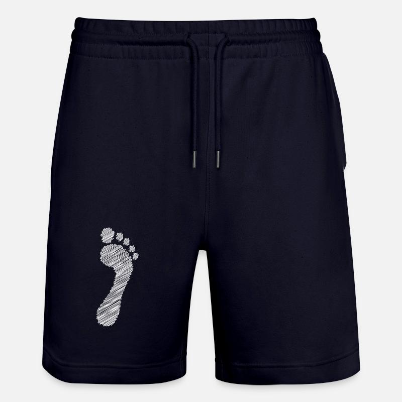 Coureurs naturels pieds nus blancs - Short de jogging bio TRAINER Stanley/Stella unisexe - marine foncé