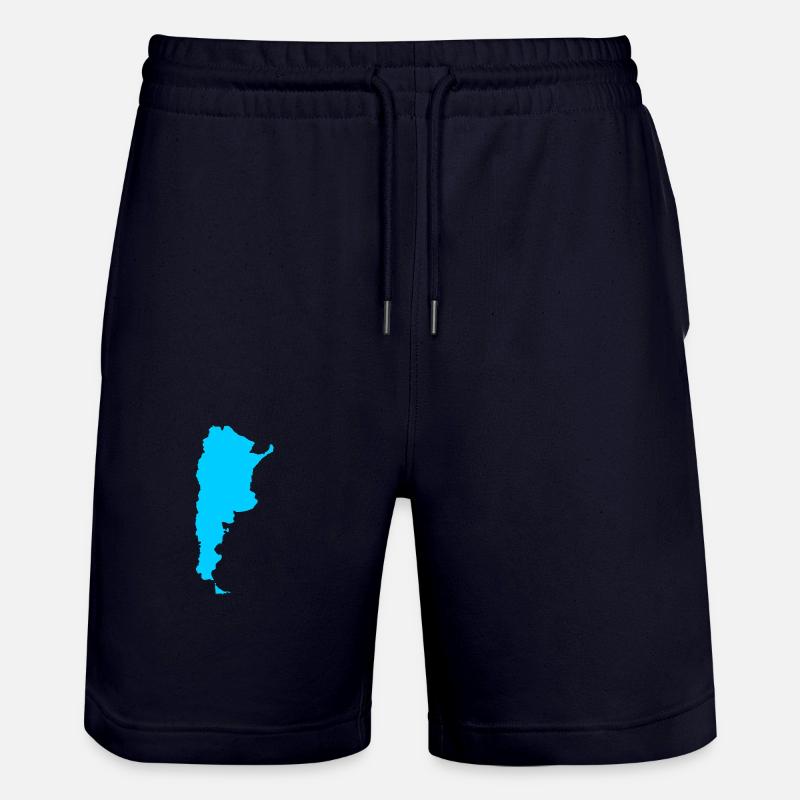 Carte de l’Argentine - Short de jogging bio TRAINER Stanley/Stella unisexe - marine foncé