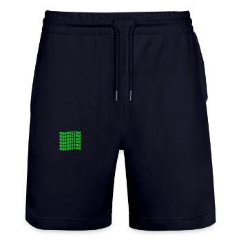 Manifester le vert - Short de jogging bio TRAINER Stanley/Stella unisexe - marine foncé - Devant - Nik (191cm) & Marisol (170cm)