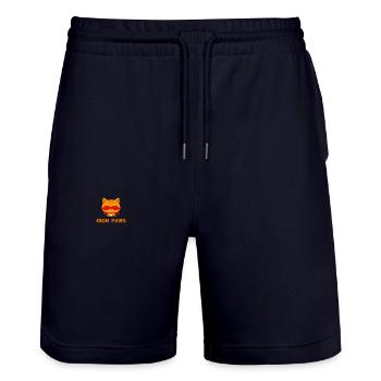 PATTES DE FER - Short de jogging bio TRAINER Stanley/Stella unisexe - marine foncé - Devant - Nik (191cm) & Marisol (170cm)