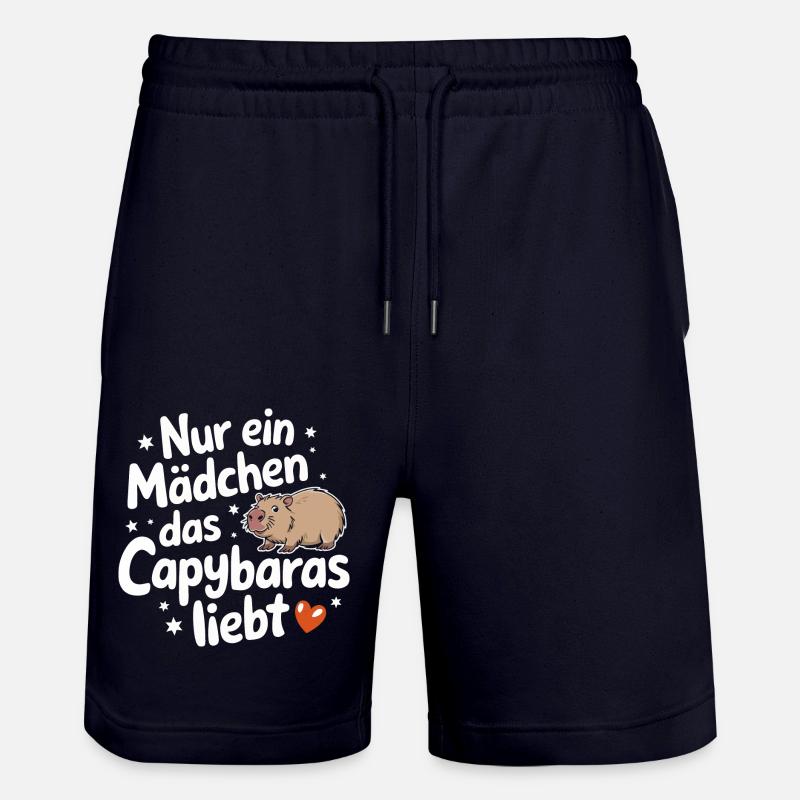 Capybara Wasserschwein Capybaras - Short de jogging bio TRAINER Stanley/Stella unisexe - marine foncé