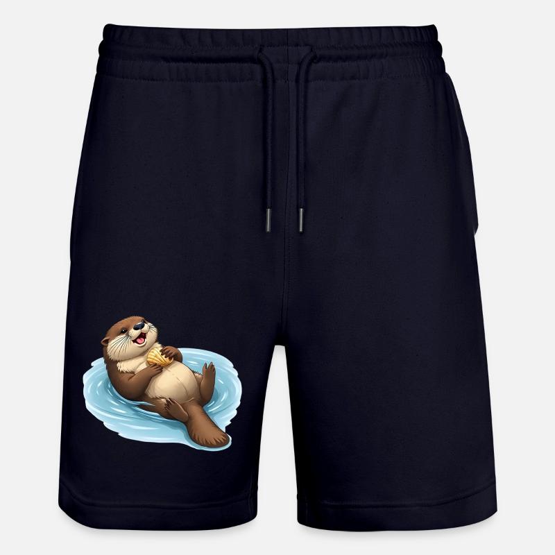 Castor décontracté avec coquille - Short de jogging bio TRAINER Stanley/Stella unisexe - marine foncé