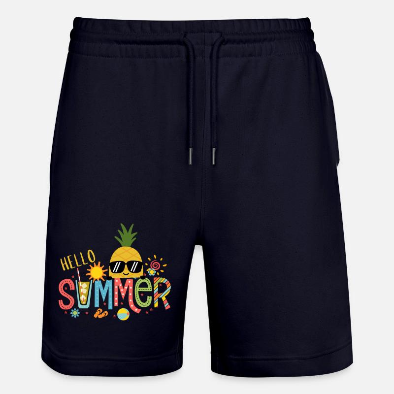 Ananas Soleil Été Vif - Short de jogging bio TRAINER Stanley/Stella unisexe - marine foncé