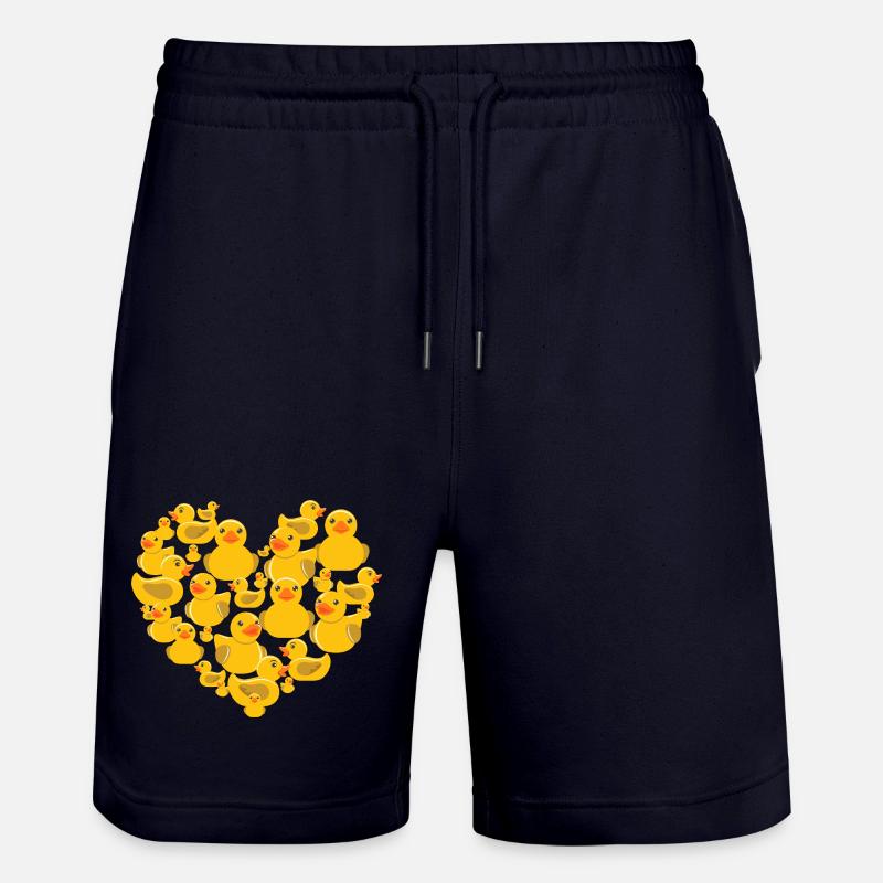 Cœur des canards en caoutchouc - Short de jogging bio TRAINER Stanley/Stella unisexe - marine foncé