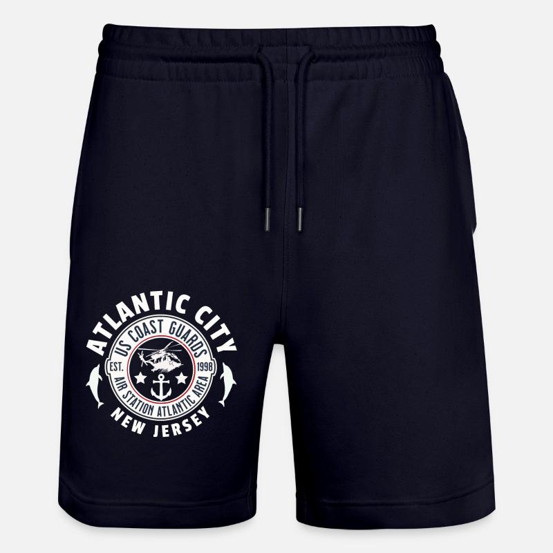 Atlantic city coast guards - Short de jogging bio TRAINER Stanley/Stella unisexe - marine foncé