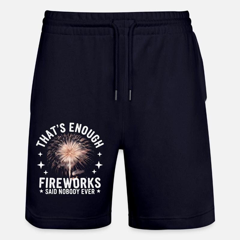 Pyrotechnie Feux d’artifice Pyrotechnie - Short de jogging bio TRAINER Stanley/Stella unisexe - marine foncé