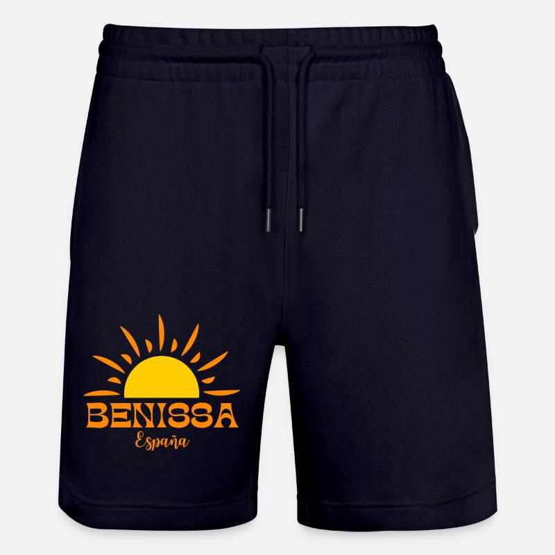 Benissa Espana Sunrise Design - Short de jogging bio TRAINER Stanley/Stella unisexe - marine foncé